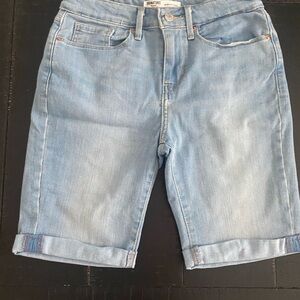 Light Blue Denim Shorts